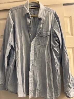 Ralph Lauren Light Blue Denim Button-Down Shirt